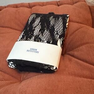 Urban Outfitters Black and White Lace Tights